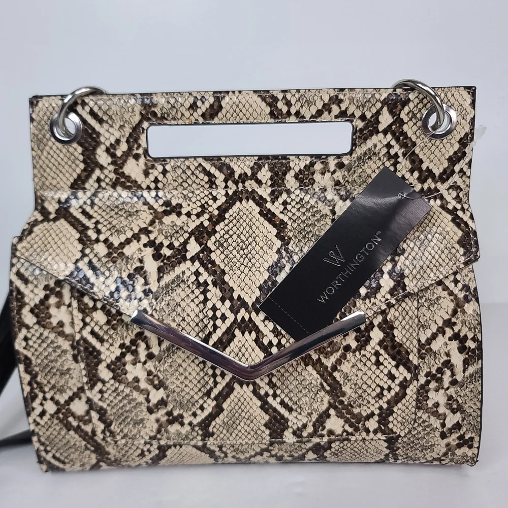 Worthington Natural Snake Purse. New With Tags.